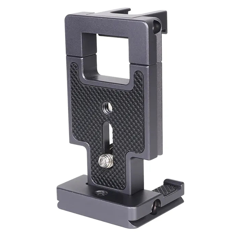 Z043 Mobile Phone Holder Quick Release Plate Tripod Mount Adapter with Cold Shoe