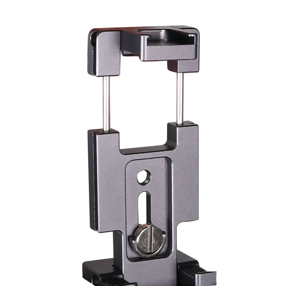 Z043 Mobile Phone Holder Quick Release Plate Tripod Mount Adapter with Cold Shoe