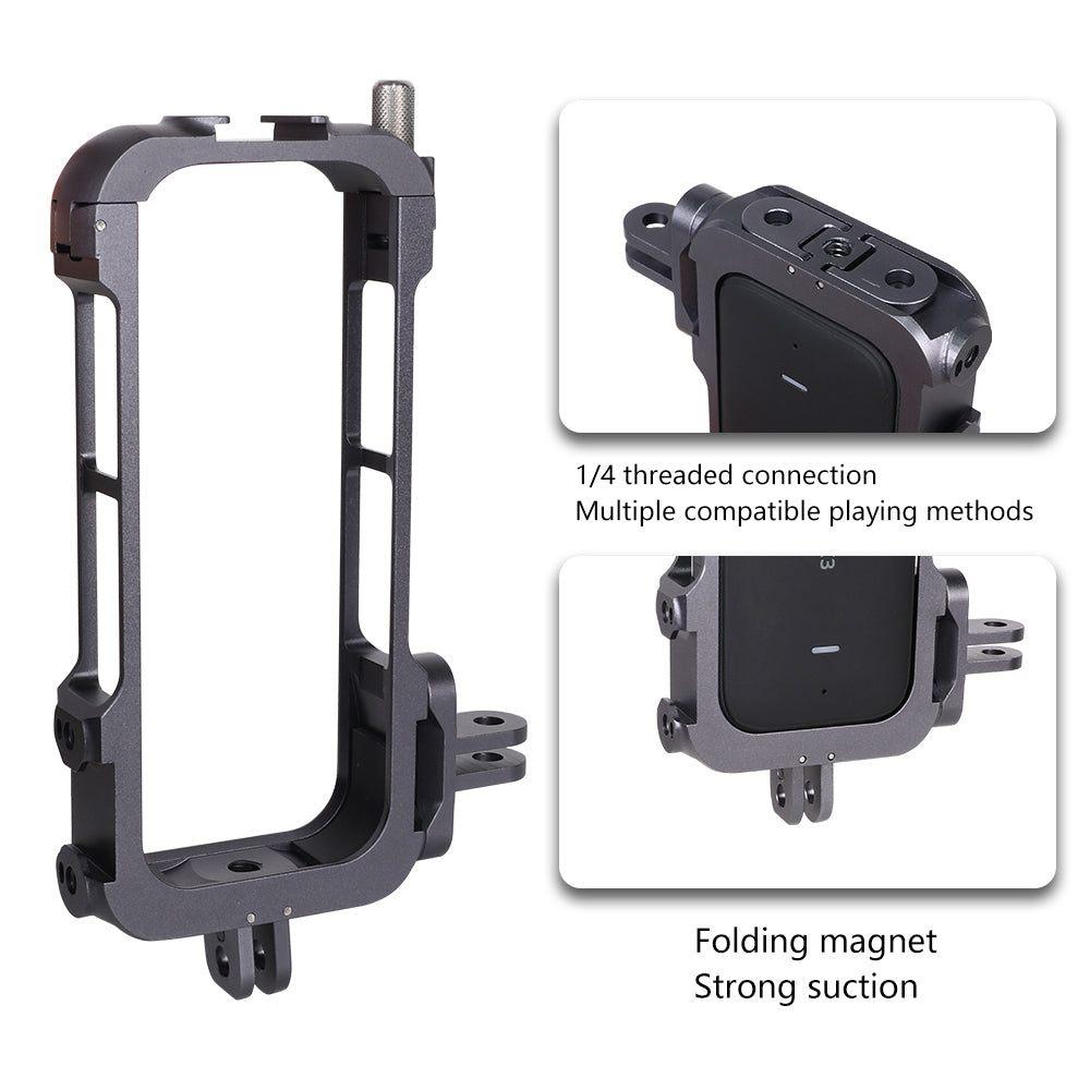 Z050 for Insta360 X3 Aluminum Alloy Cage Action Camera Anti-drop Protective Frame