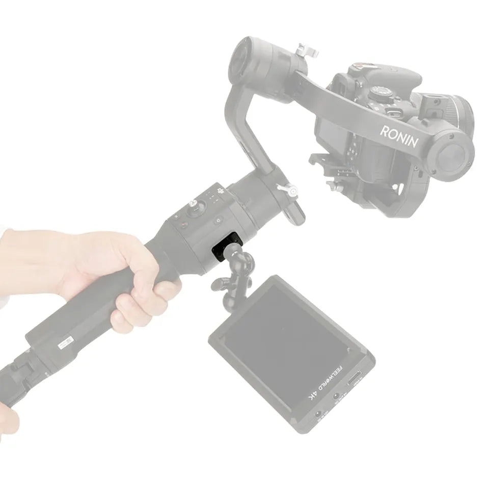 N014 Mobile Phone Expansion Plate with 1 / 4" Thread Adaptor Cell Phone Holder Mount Handheld Stabilizer Expander