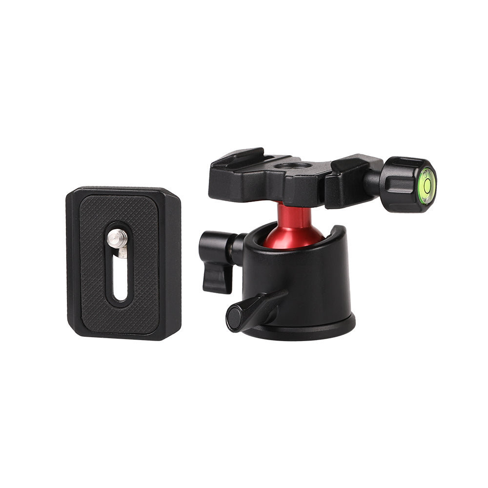 A006 Mini Portable Aluminum Alloy SLR Camera Stand 3 / 8 to 1 / 4 Screw Gimbal Tripod