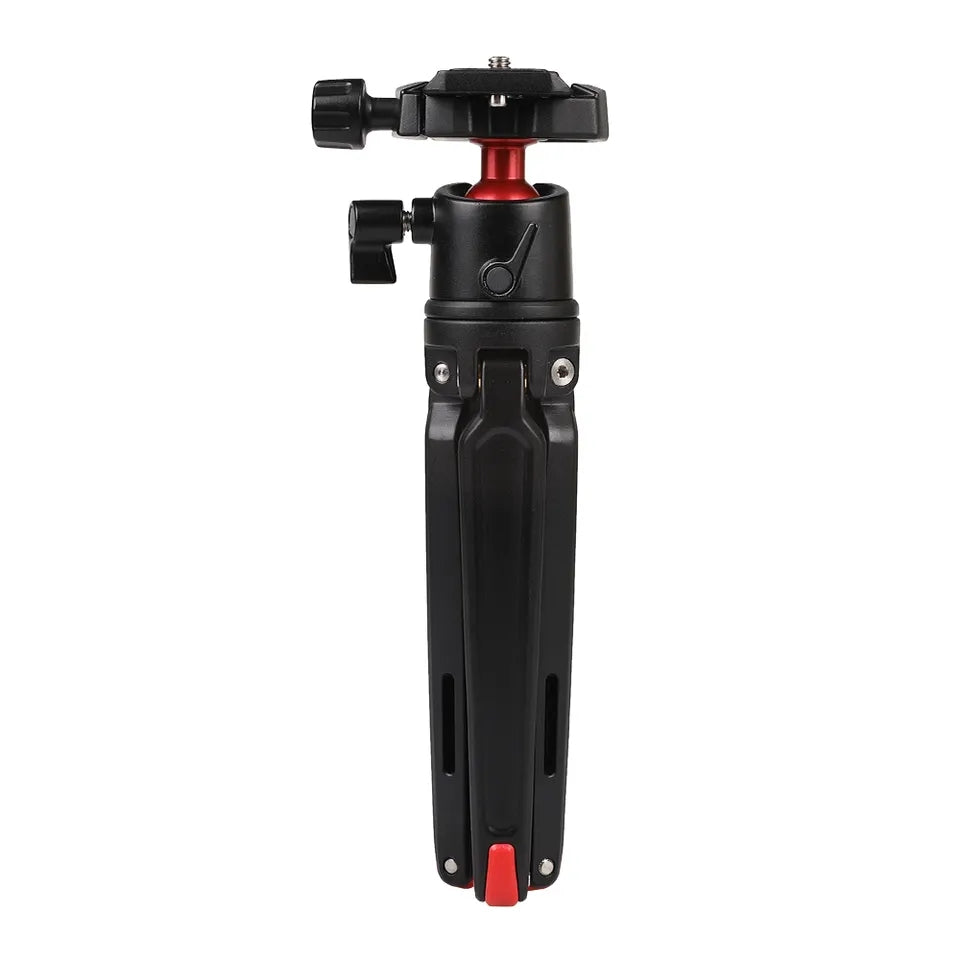 A006 Mini Portable Aluminum Alloy SLR Camera Stand 3 / 8 to 1 / 4 Screw Gimbal Tripod
