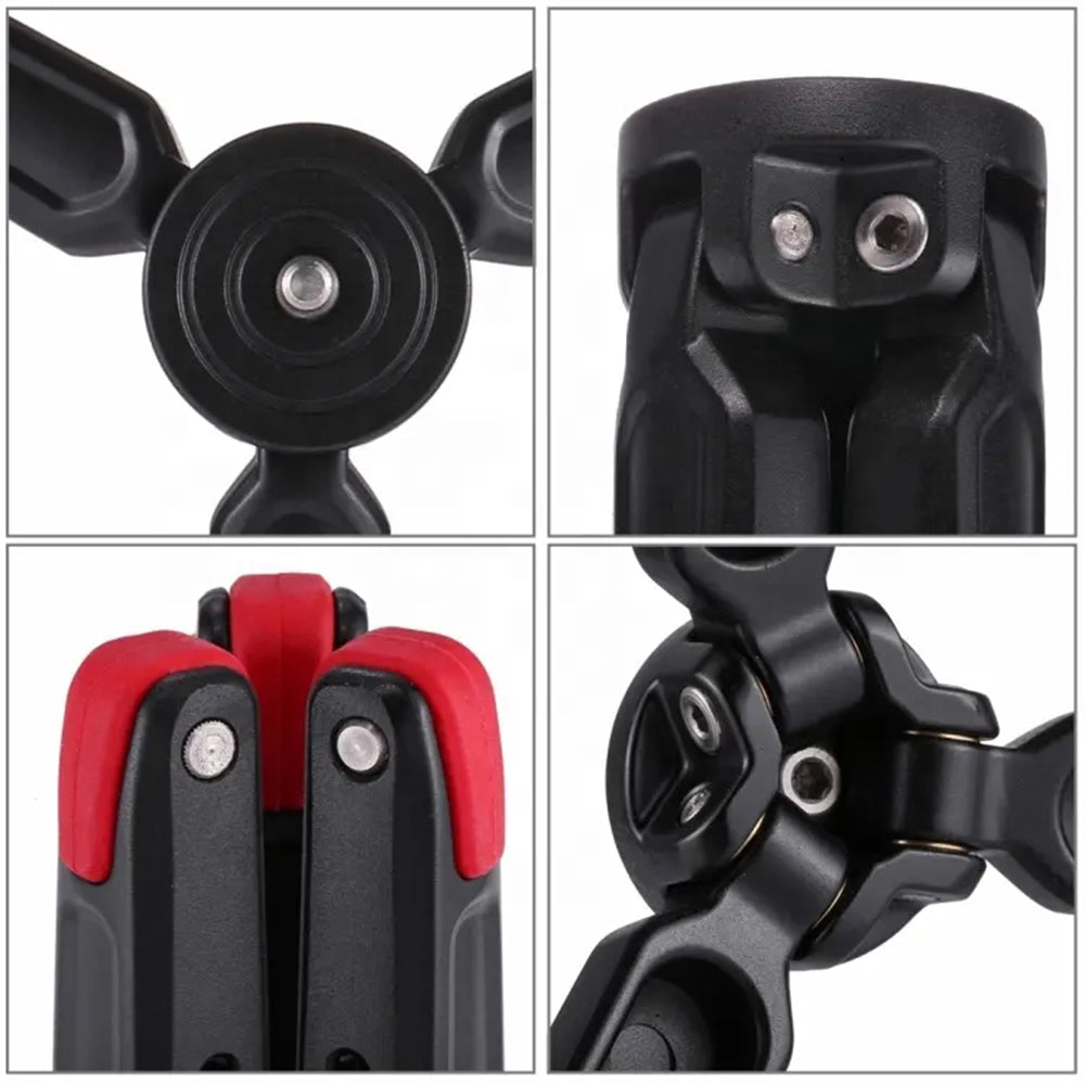 A007 Portable Aluminum Alloy Camera Mobile Phone Stand Foldable Desktop Tripod