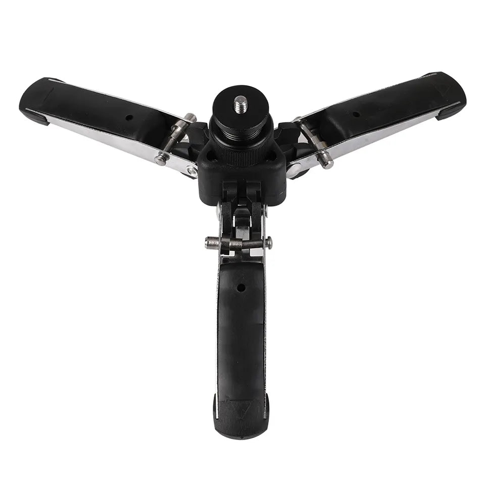 A036 Portable Aluminum Alloy DSLR Camera Phone Stand 1 / 4 Screw Foldable Desktop Support Tripod