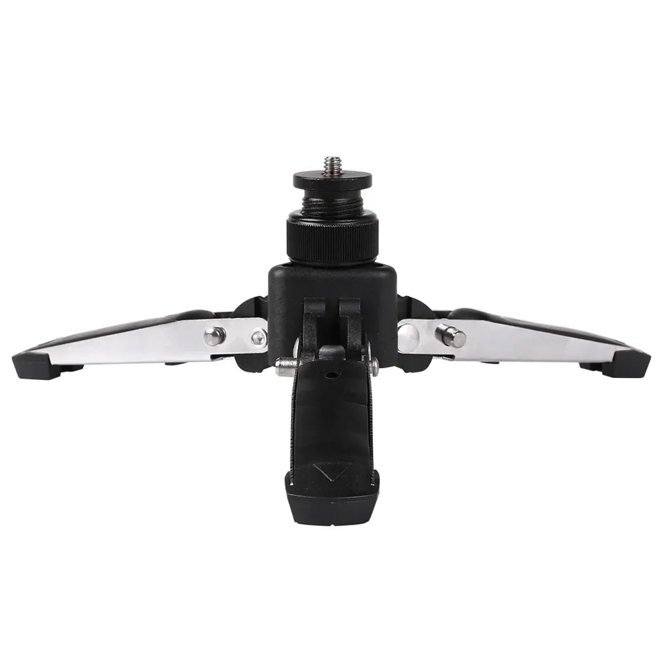 A036 Portable Aluminum Alloy DSLR Camera Phone Stand 1 / 4 Screw Foldable Desktop Support Tripod