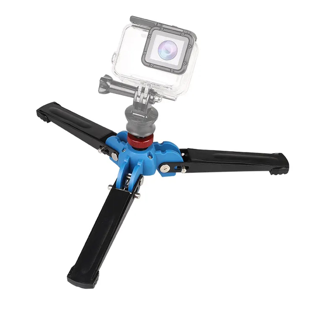 A005 Portable Foldable Tripod Aluminum Alloy DSLR Camera Phone Stand 3 / 8 Screw Monopod Mount Connector
