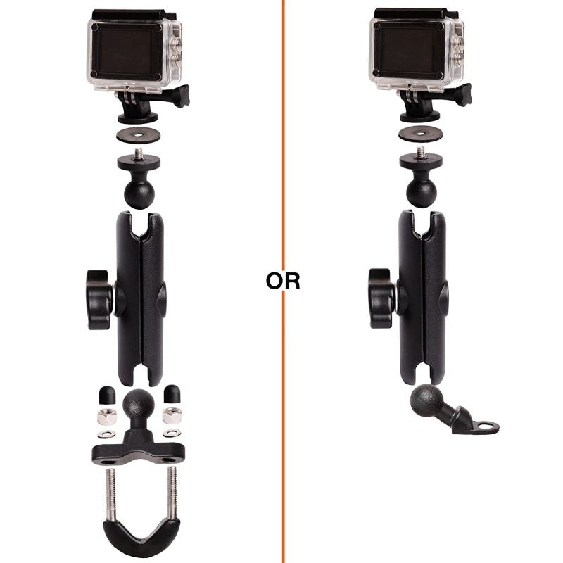 Uniqkart for GoPro Motorcycle Bicycle Holder Handlebar Mount Bracket Action Camera Accessories