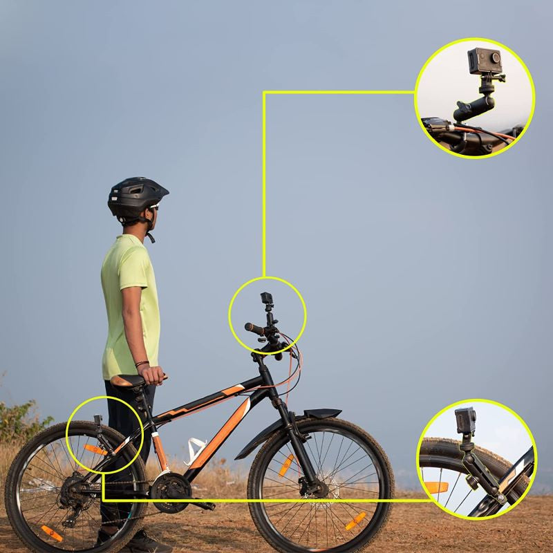 Uniqkart for GoPro Motorcycle Bicycle Holder Handlebar Mount Bracket Action Camera Accessories