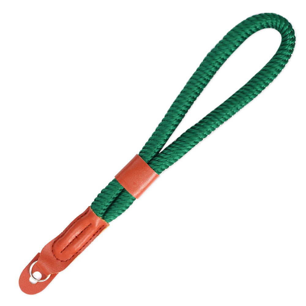 SZ02 SLR Camera Hand Strap Camera Carrying Lanyard Anti-lost Braided Wrist Rope - Green
