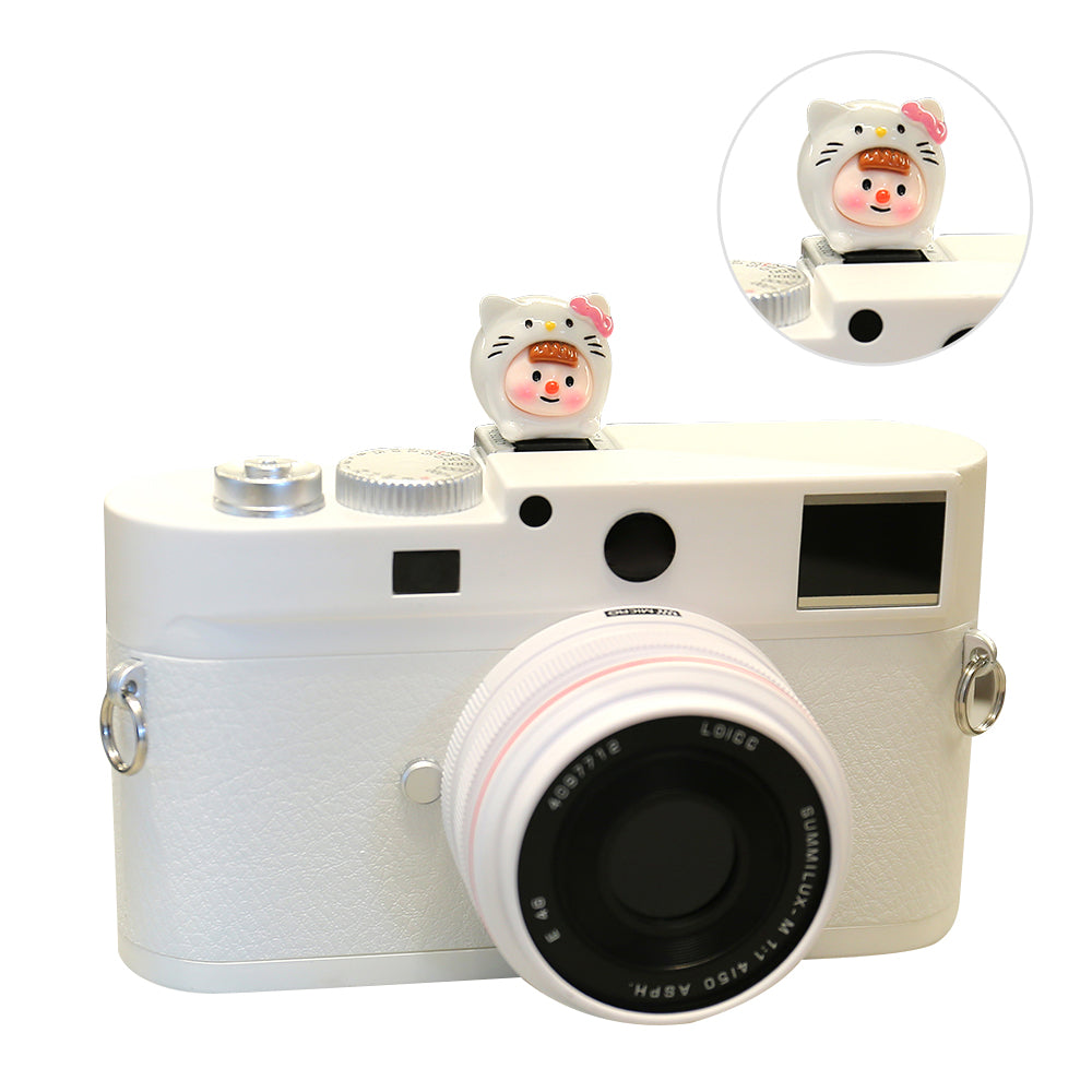 Resin+PVC Cute Cartoon Hot Shoe Protection Cover SLR Camera Dustproof Hot Shoe Cap - Animal Girl / Cat