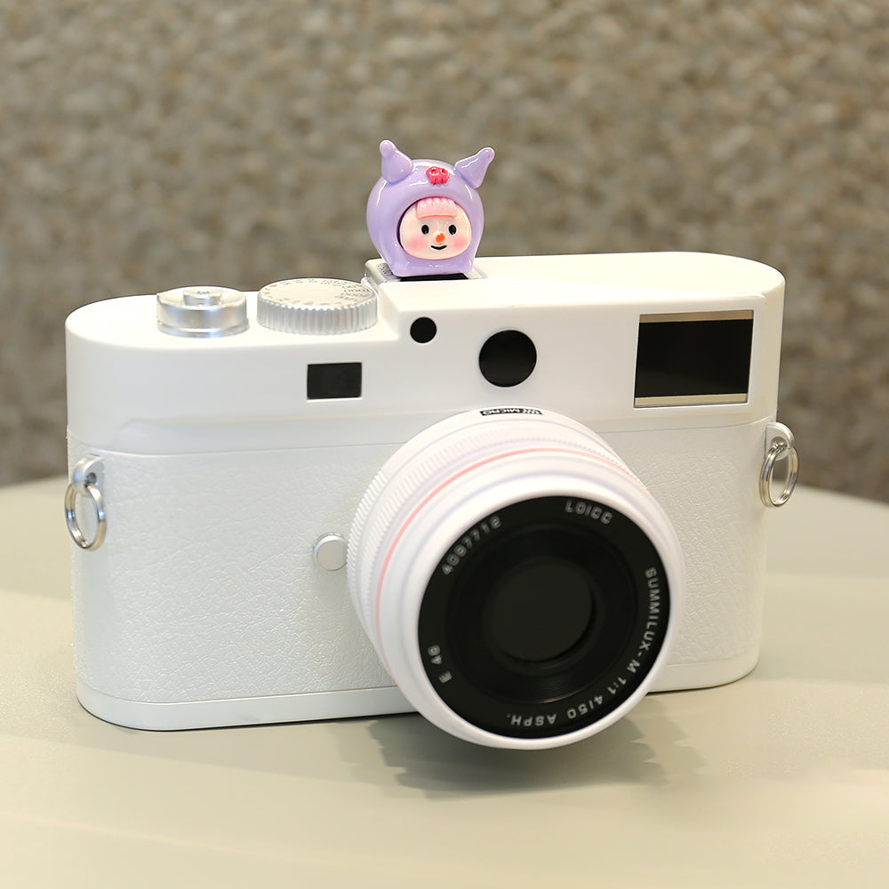 Resin+PVC Cute Cartoon Hot Shoe Protection Cover SLR Camera Dustproof Hot Shoe Cap - Animal Girl / Purple