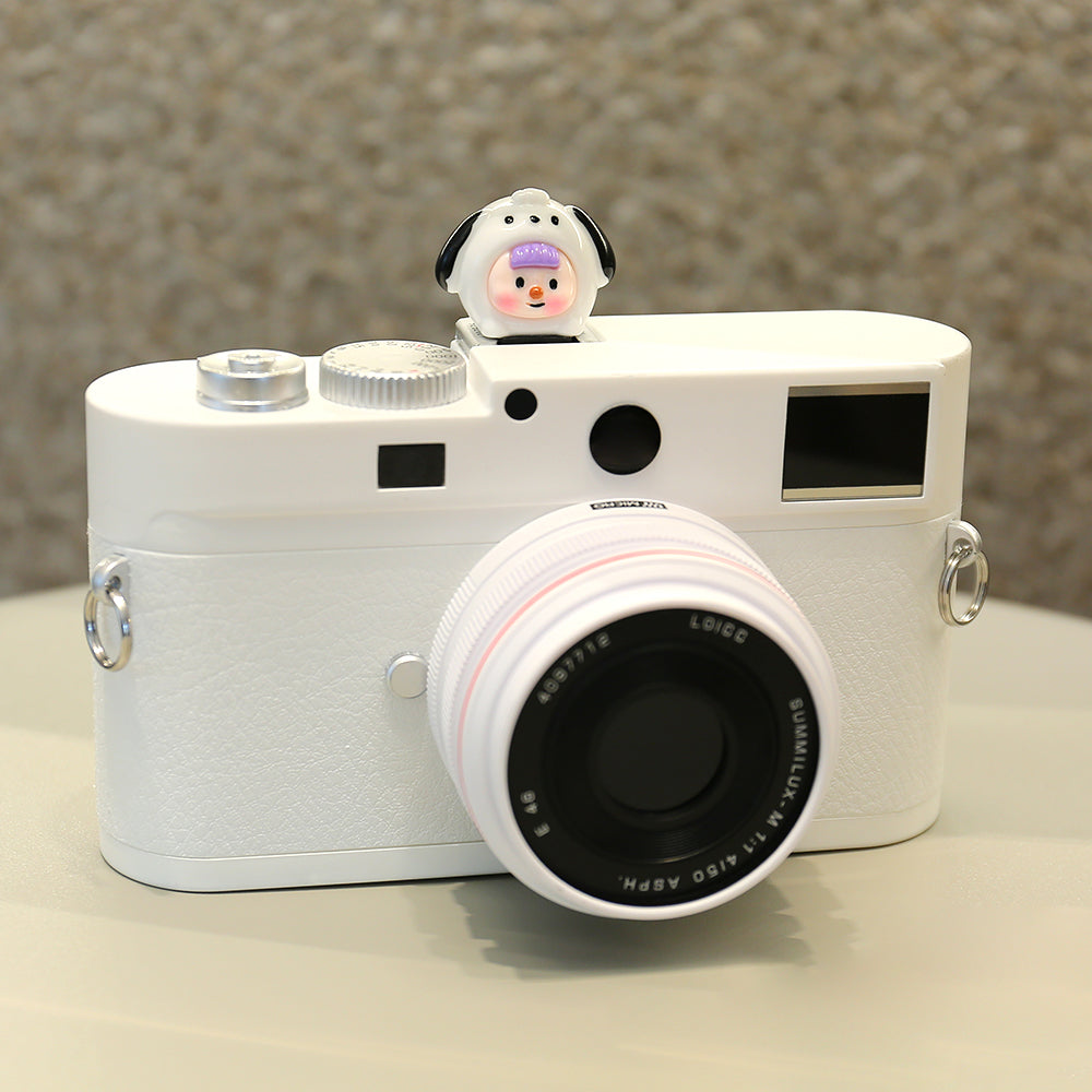 Resin+PVC Cute Cartoon Hot Shoe Protection Cover SLR Camera Dustproof Hot Shoe Cap - Animal Girl / White