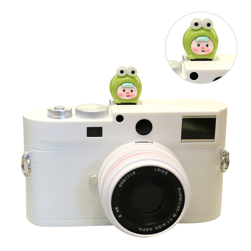 Resin+PVC Cute Cartoon Hot Shoe Protection Cover SLR Camera Dustproof Hot Shoe Cap - Animal Girl / Frog