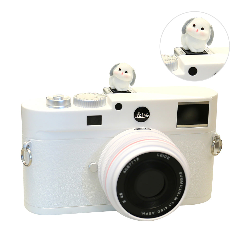 Resin+PVC Cute Cartoon Hot Shoe Protection Cover SLR Camera Dustproof Hot Shoe Cap - Grey Ears Rabbit