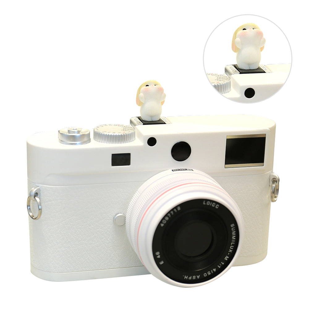 Resin+PVC Cute Cartoon Hot Shoe Protection Cover SLR Camera Dustproof Hot Shoe Cap - Standing Rabbit