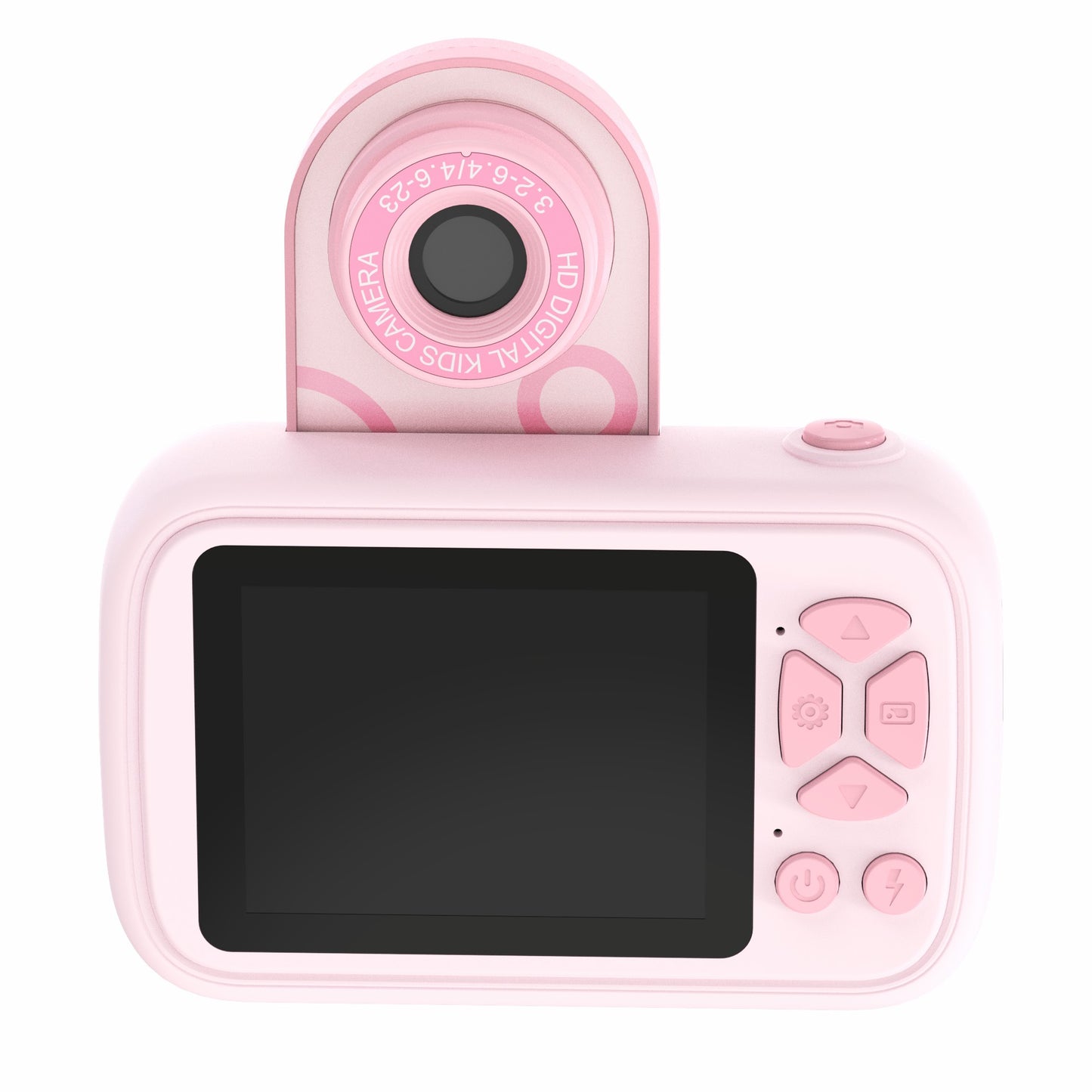 H19 2.4 inch Screen Children Camera 180-Degree Flip Camera Len with Tripod, Support 32G Memory Card - Pink