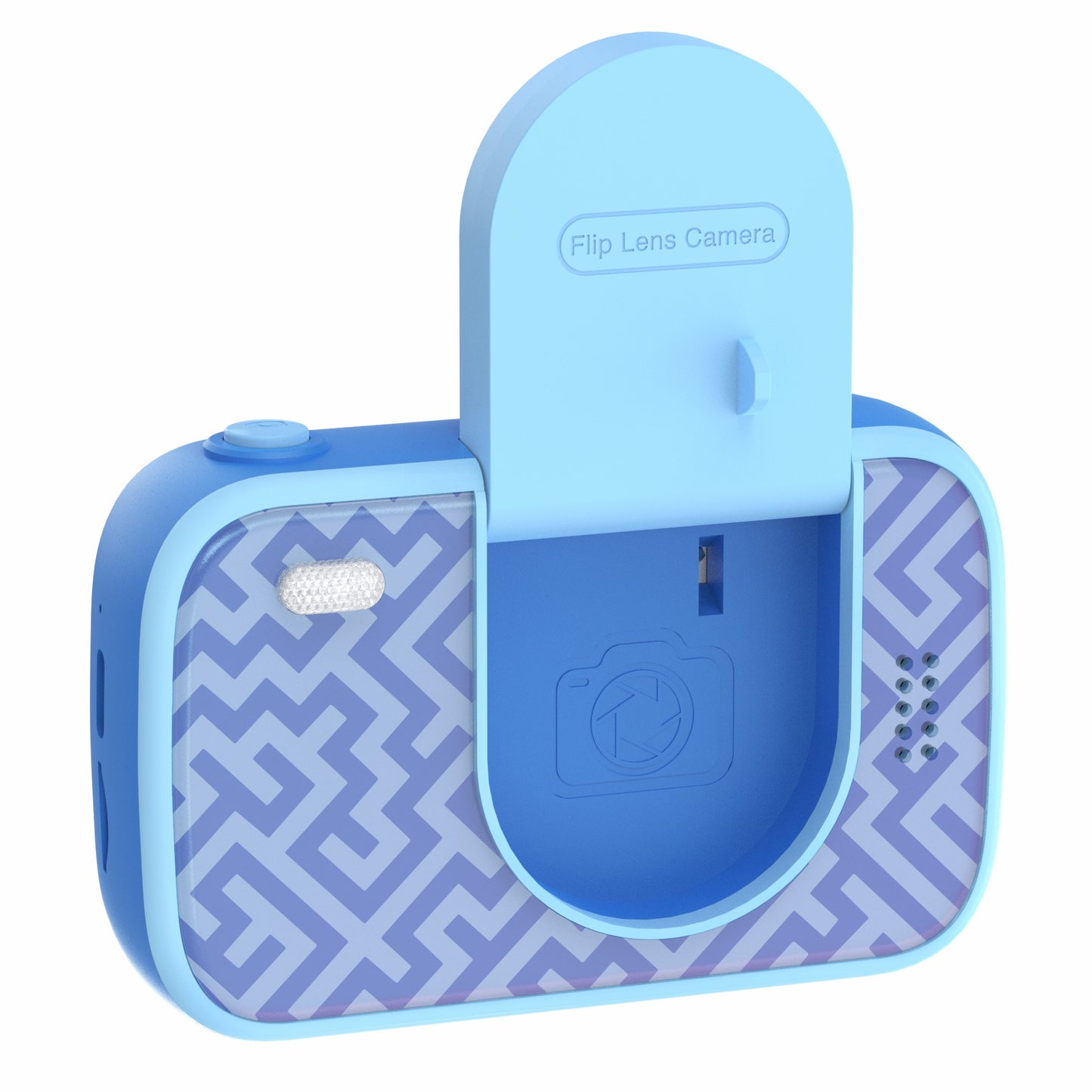 H19 2.4 inch Screen Children Camera 180-Degree Flip Camera Len with Tripod, Support 32G Memory Card - Blue