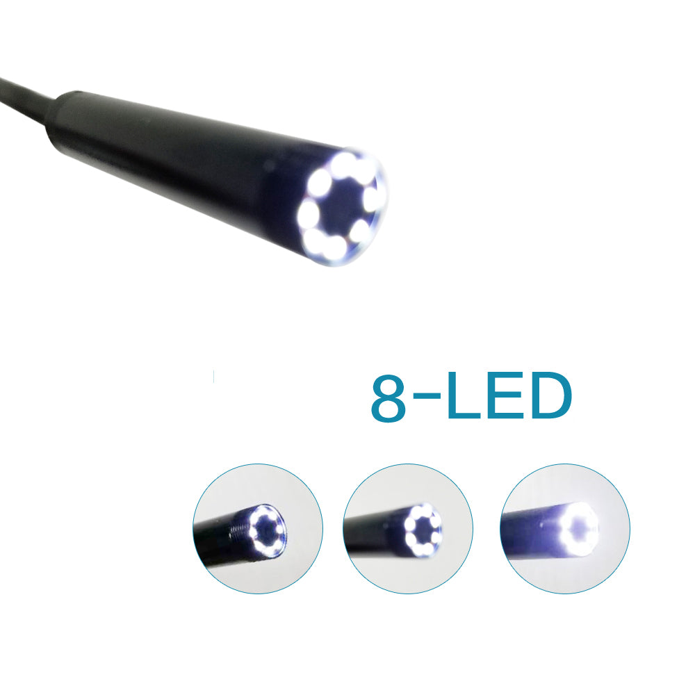 F160 3.5M Semi-Rigid WiFi Borescope 2.0MP 720P HD Endoscope Inspection Camera