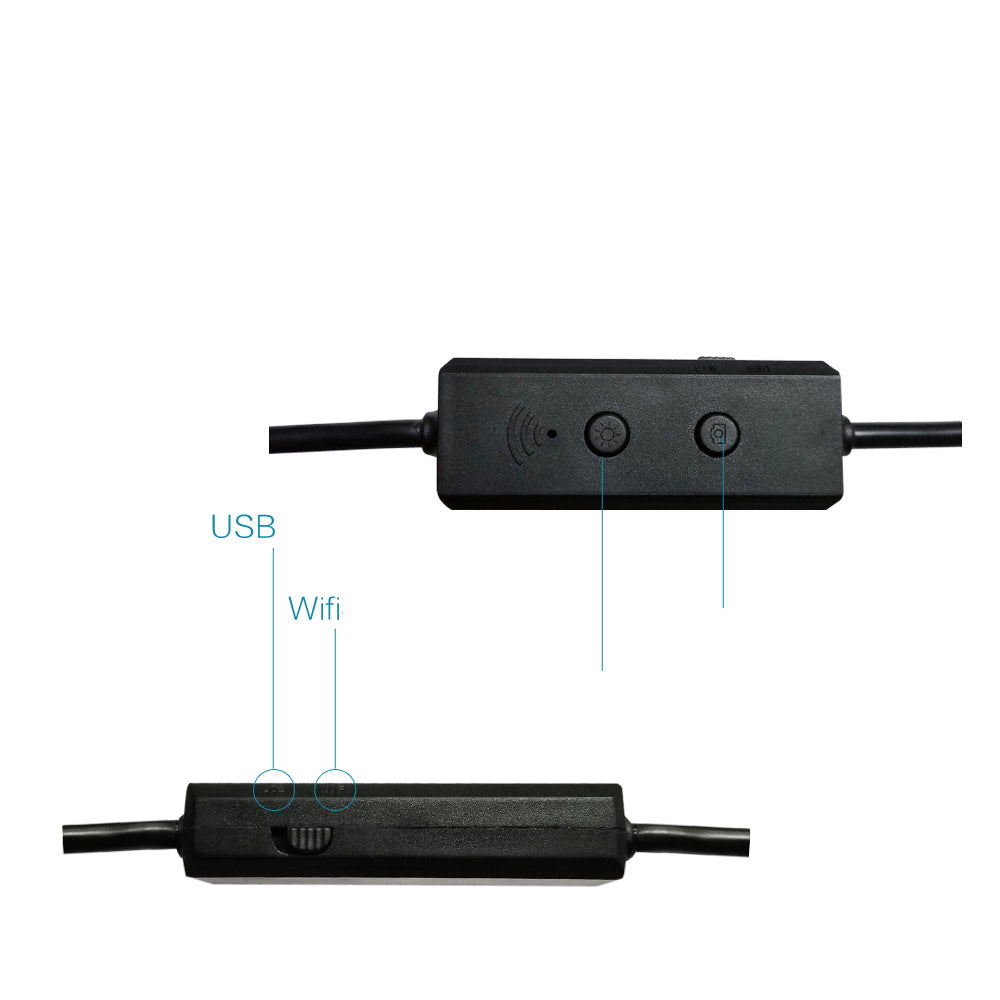 F160 1M Semi-Rigid WiFi Borescope 2.0MP 720P HD Endoscope Inspection Camera