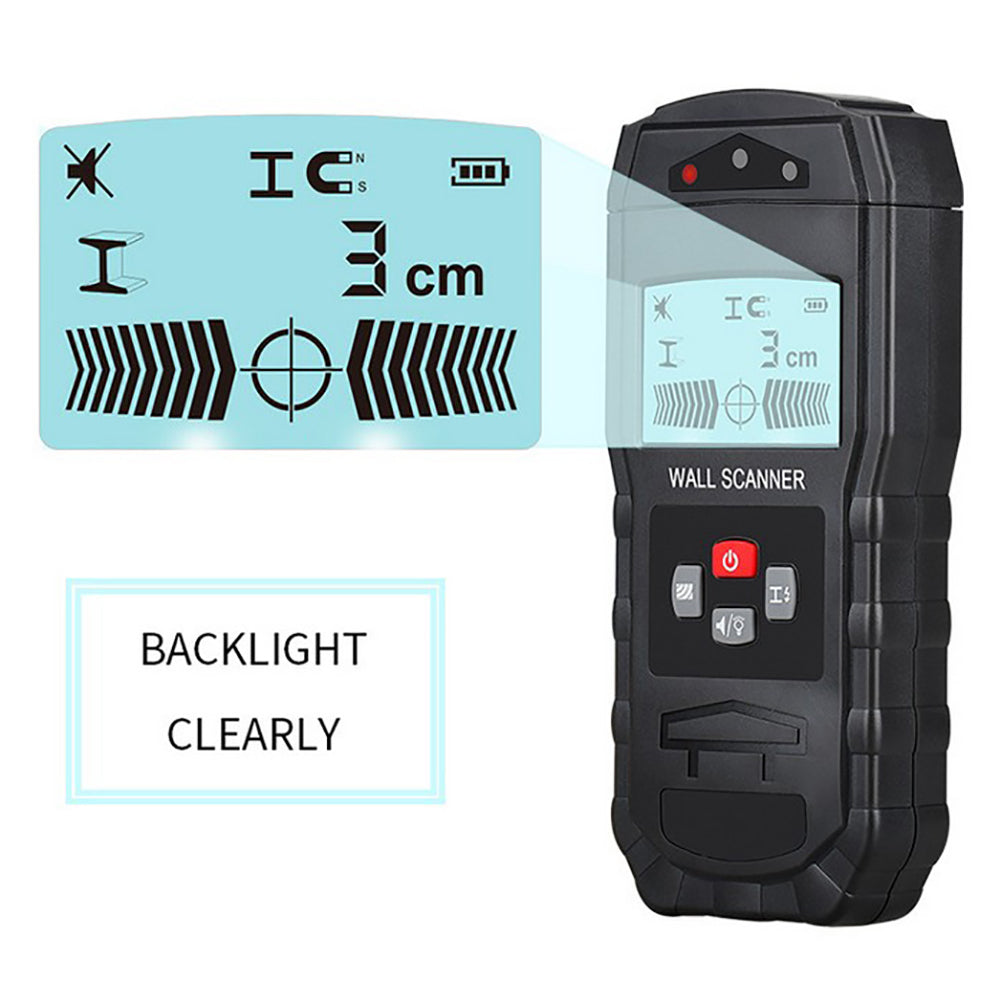 WT55 Digital Wall Scanner Handheld Multifunction Wall Detector Iron Metal Wood Wire Galvanized Pipe Finder