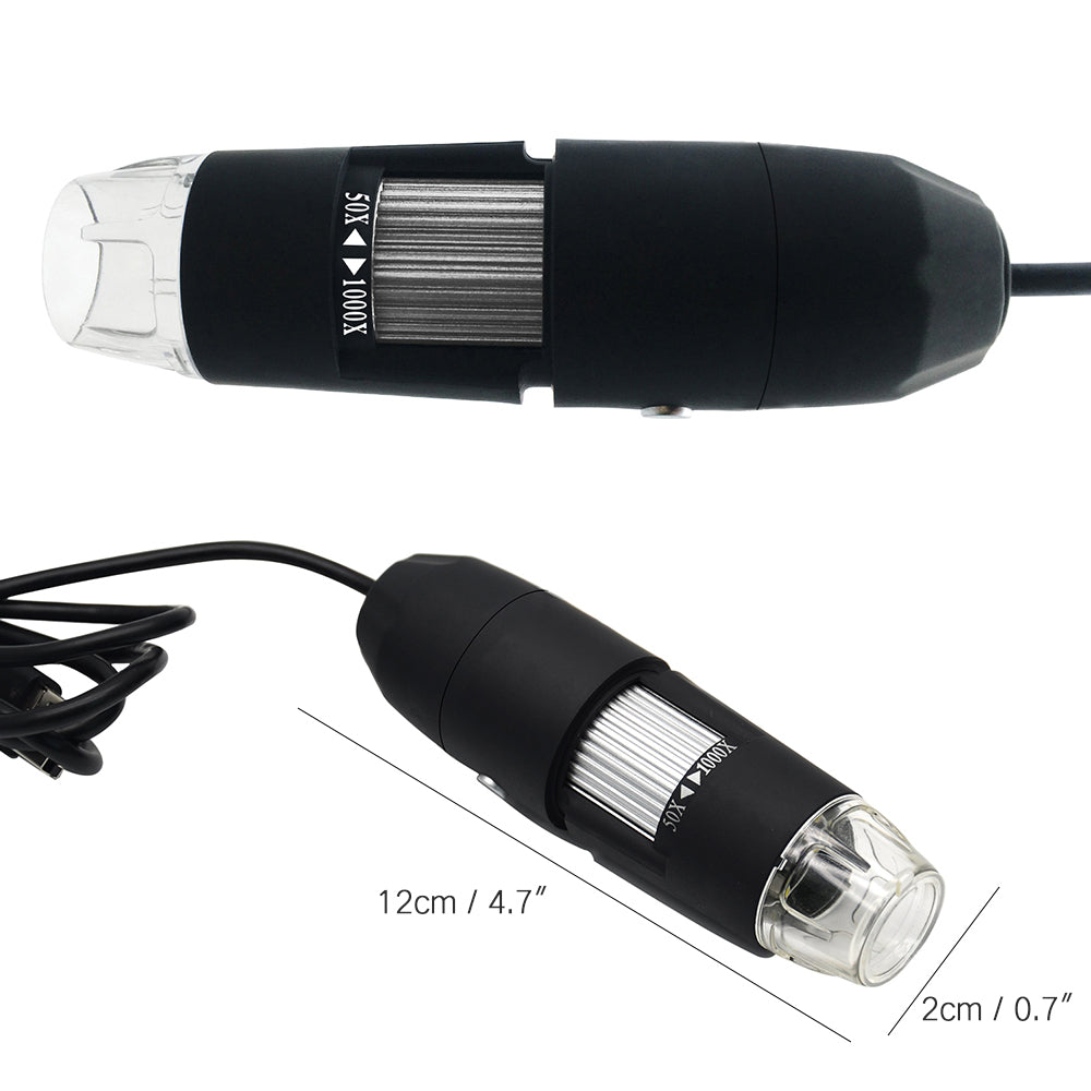 1000X 8LED USB Digital Microscope Endoscope Camera Inspection for Mobile Phone Repairing Hair Skin