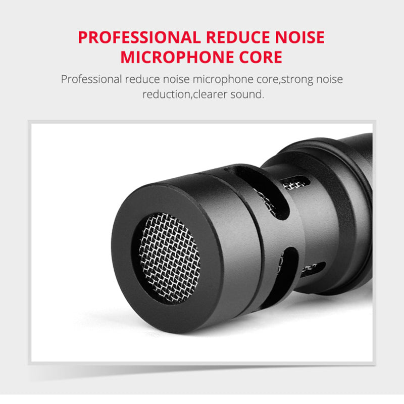 Yelangu MIC06 Mobile Microphone Mini Microphone Smartphone Studio Interview Recording Mic
