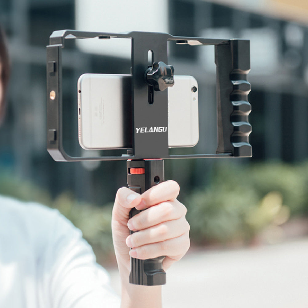 Yelangu PC02A Double Handle Bracket Camera Video Cage Professional Cage for Smartphone (YLG0901C)