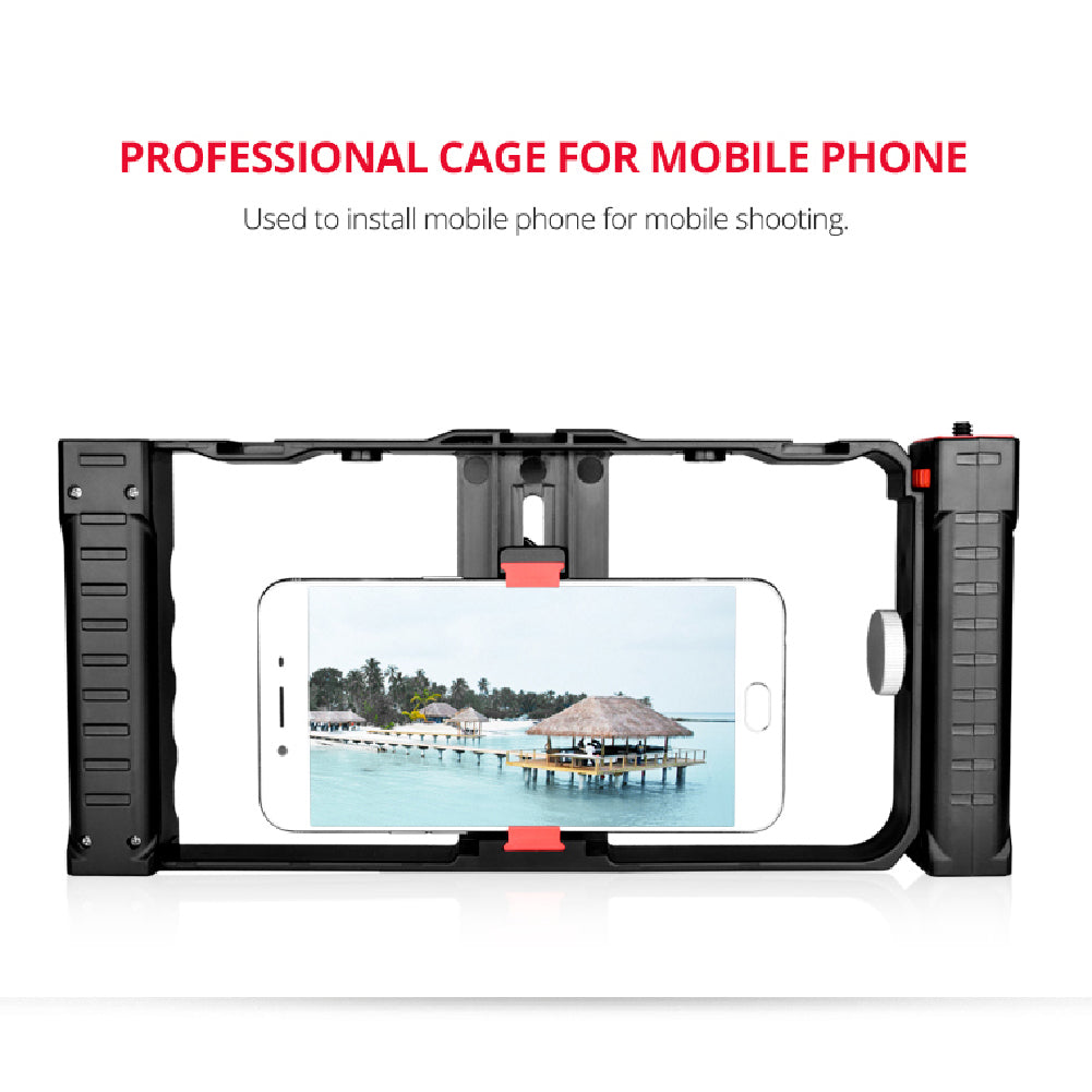Yelangu PC02A Double Handle Bracket Camera Video Cage Professional Cage for Smartphone (YLG0901C)