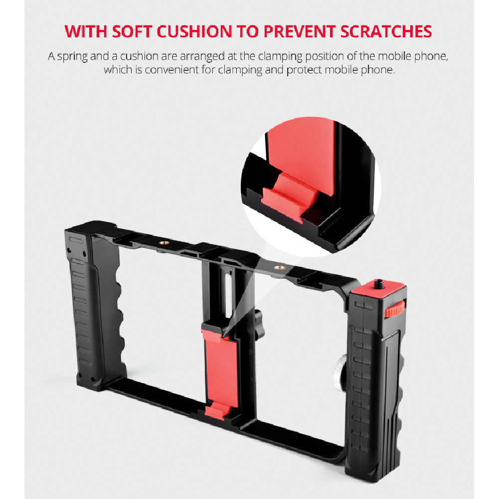 Yelangu PC02A Double Handle Bracket Camera Video Cage Professional Cage for Smartphone (YLG0901C)