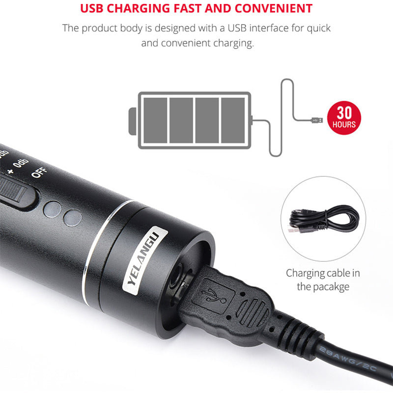 Yelangu MIC05 Electric Professional Super-Cardioid Universal Gun Shape Camera Microphone Video Mic