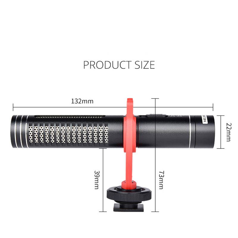 Yelangu MIC05 Electric Professional Super-Cardioid Universal Gun Shape Camera Microphone Video Mic