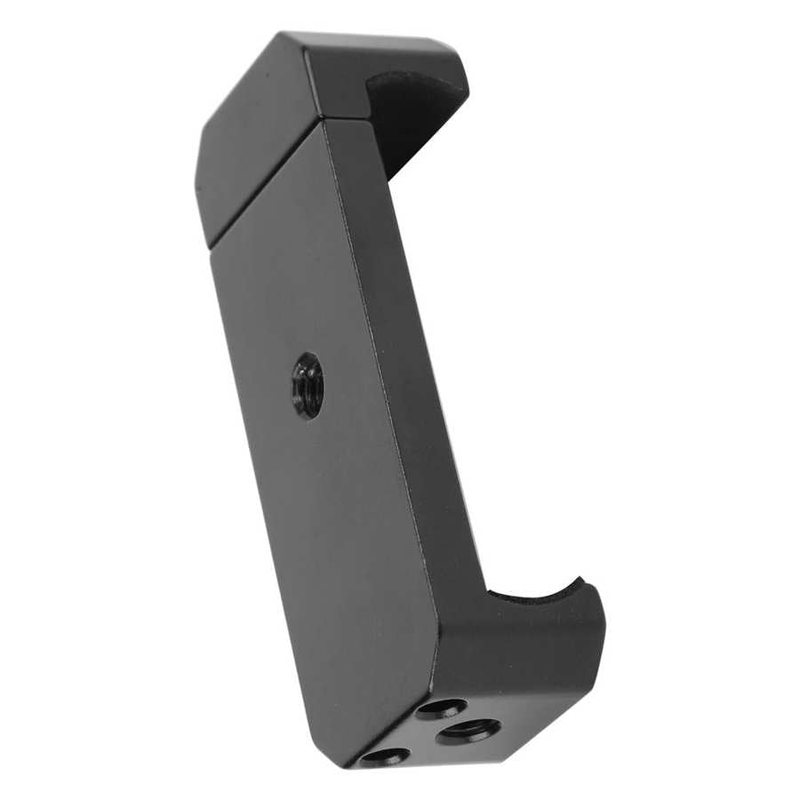 Aluminum Alloy Mobile Phone Clip Holder with 1/4 inch Screw Hole for Tripod Microphone Fill Light