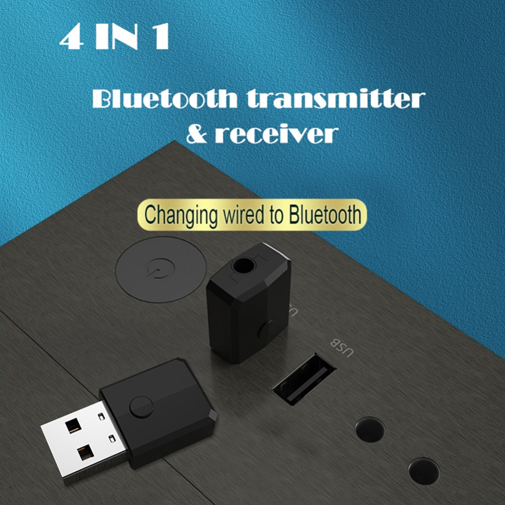 Bluetooth 5.0 Audio Receiver Transmitter 3.5mm AUX Mini Music Wireless USB Adapter for TV Car PC Headphones