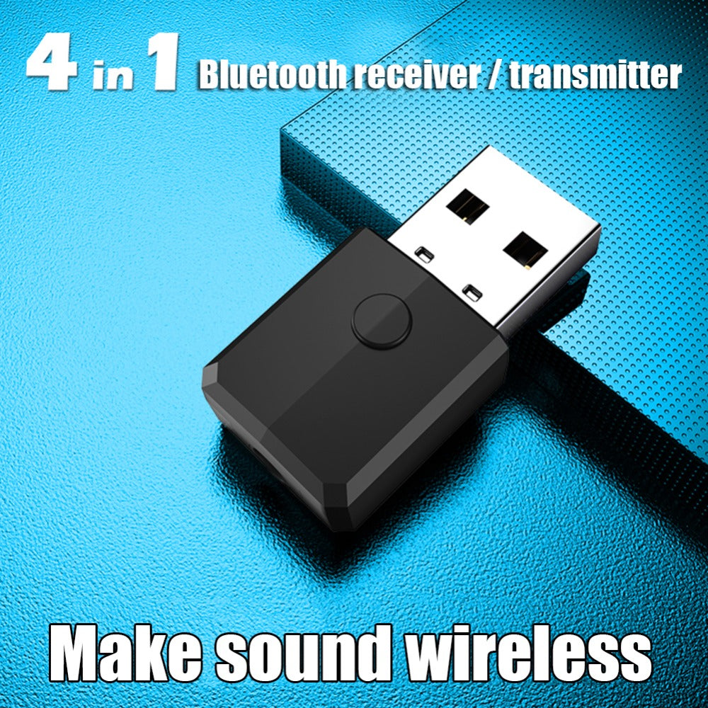 Bluetooth 5.0 Audio Receiver Transmitter 3.5mm AUX Mini Music Wireless USB Adapter for TV Car PC Headphones