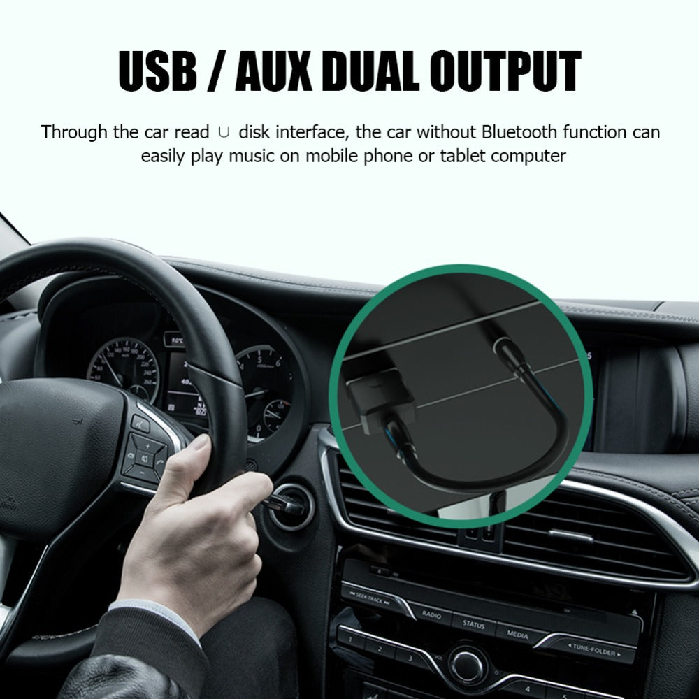 Bluetooth 5.0 Audio Receiver Transmitter 3.5mm AUX Mini Music Wireless USB Adapter for TV Car PC Headphones
