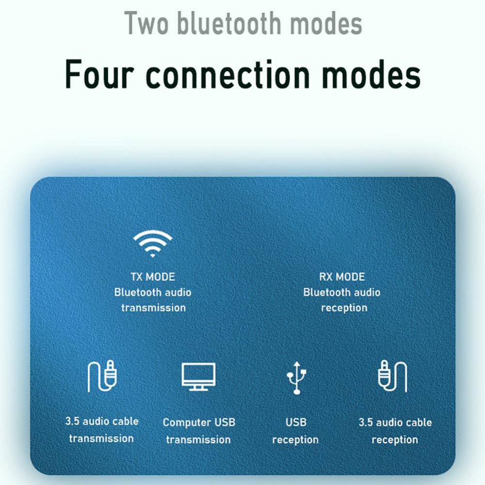 Bluetooth 5.0 Audio Receiver Transmitter 3.5mm AUX Mini Music Wireless USB Adapter for TV Car PC Headphones