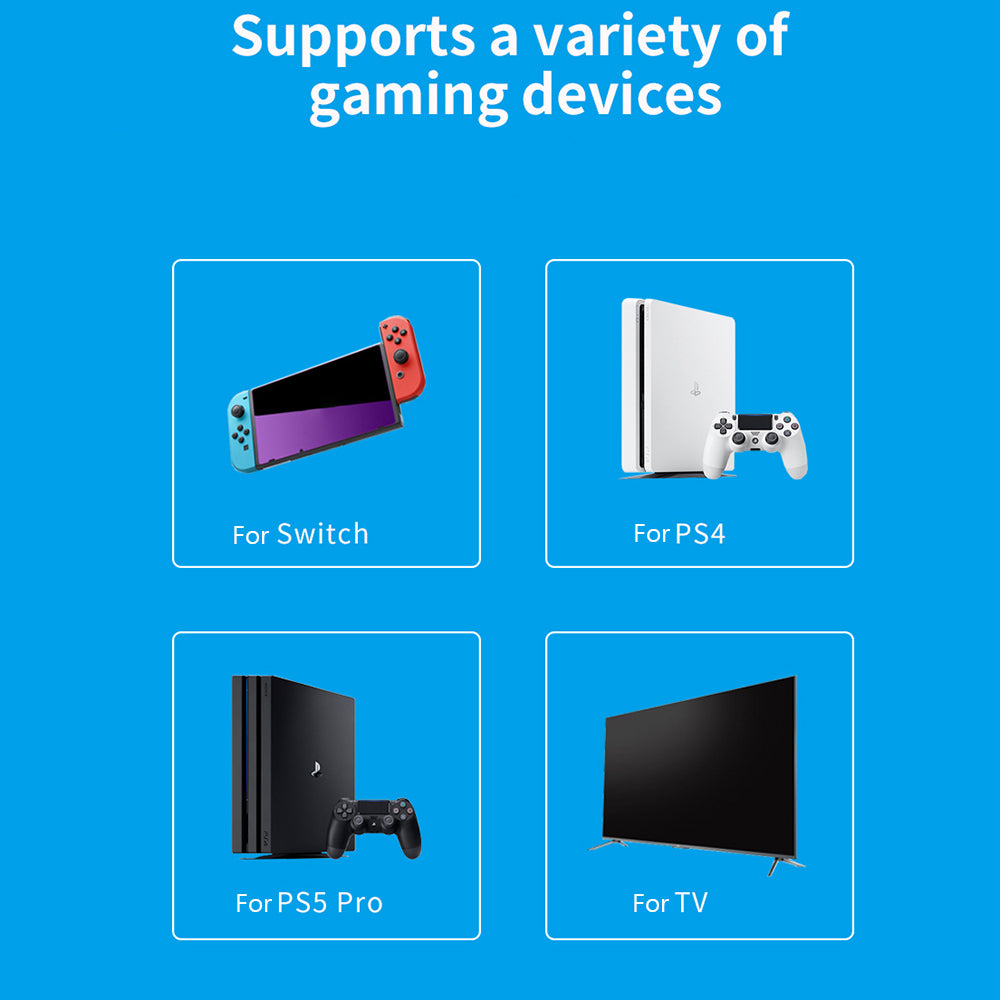 BT-09C USB Plug and Play Bluetooth 5.2 Adapter Wireless Audio Transmitter for Nintendo Switch/PS4/PS5