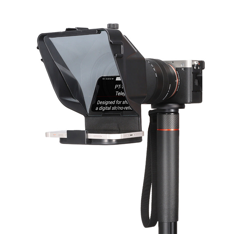 Portable Wide Screen Camera Teleprompter for Video Recording Interview Live Streaming