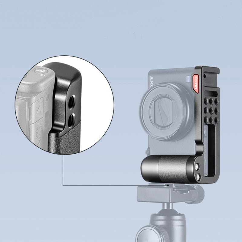 Uniqkart Quick Release L Plate Vlog Live Streaming Camera Hand Grip for Sony ZV1