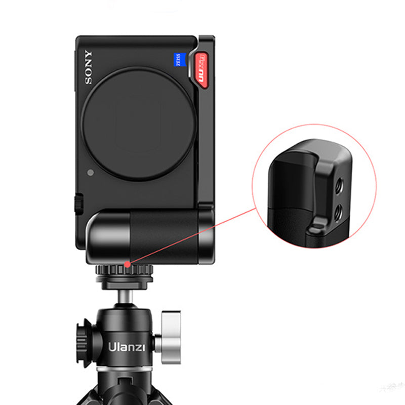 Uniqkart Quick Release L Plate Vlog Live Streaming Camera Hand Grip for Sony ZV1