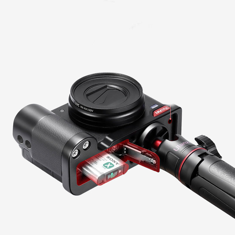 Uniqkart Quick Release L Plate Vlog Live Streaming Camera Hand Grip for Sony ZV1
