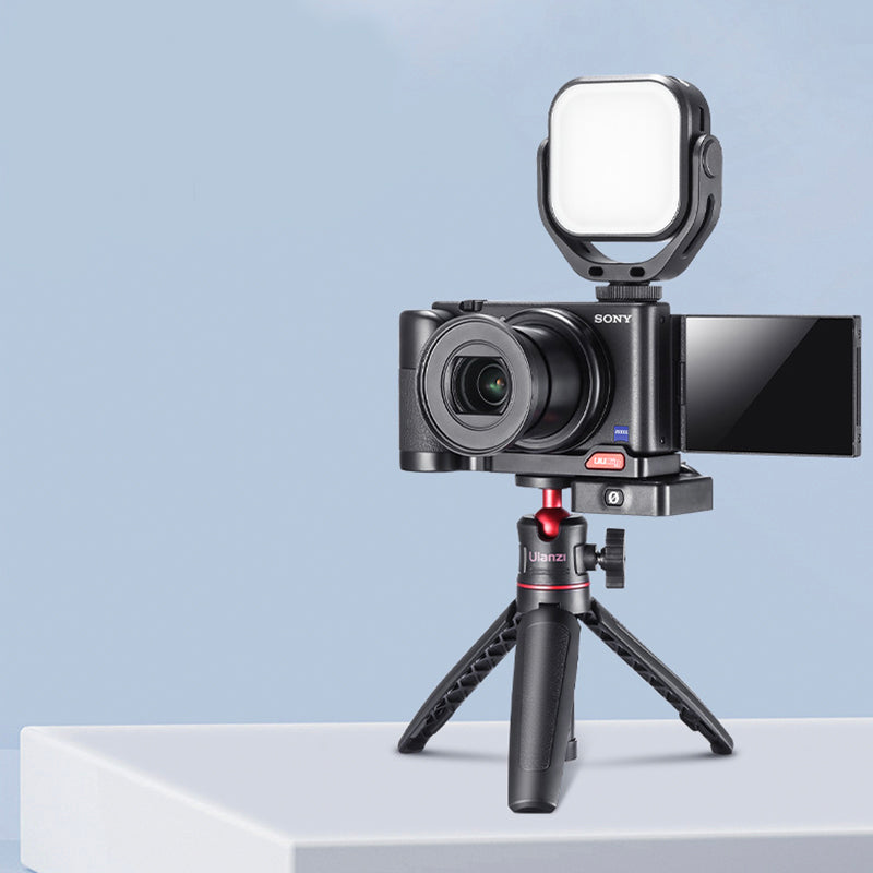 Uniqkart Quick Release L Plate Vlog Live Streaming Camera Hand Grip for Sony ZV1