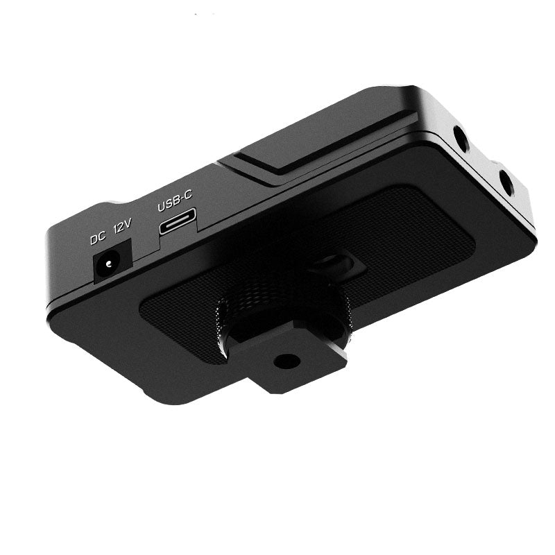 UURIG 12V/7.4V Dual DC Port External Battery Power Supply Base for SLR Camera