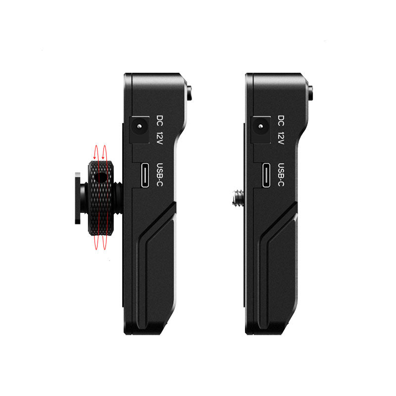 UURIG 12V/7.4V Dual DC Port External Battery Power Supply Base for SLR Camera