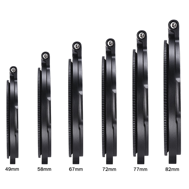 Uniqkart 67mm ND Filter Quick Release Lens Mount Ring Adapter Flip Cover Bracket for DSLR Camera