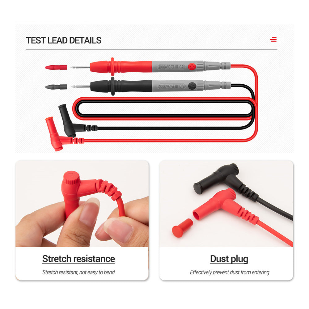Aneng ST182 Digital Clamp Meter Multimeter DC/AC Current 4000 Counts Ammeter Voltage Tester Car Amp Hz Capacitance NCV Ohm Test Tool