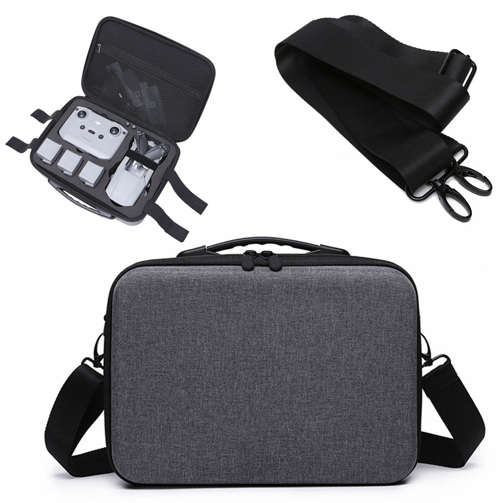Bikano Storage Handbag for DJI Air 2/2S Shockproof Nylon Hard EVA Carrying Case Portable Box RC Drone Accessories - Black