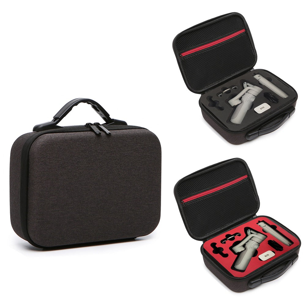 Bikano Storage Handbag for DJI OM 5 Shockproof Nylon Hard EVA Carrying Case Portable Box - Red