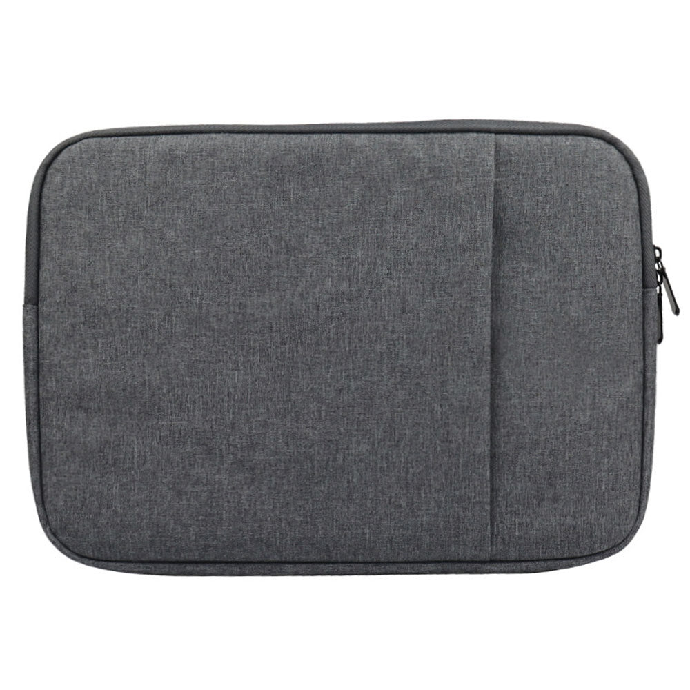 Uniqkart QY-C016 Shockproof Sleeve Bag with Outer Pouch for 14-inch Laptops Portable Carry Case Anti-Scratch Storage Bag - Dark Grey