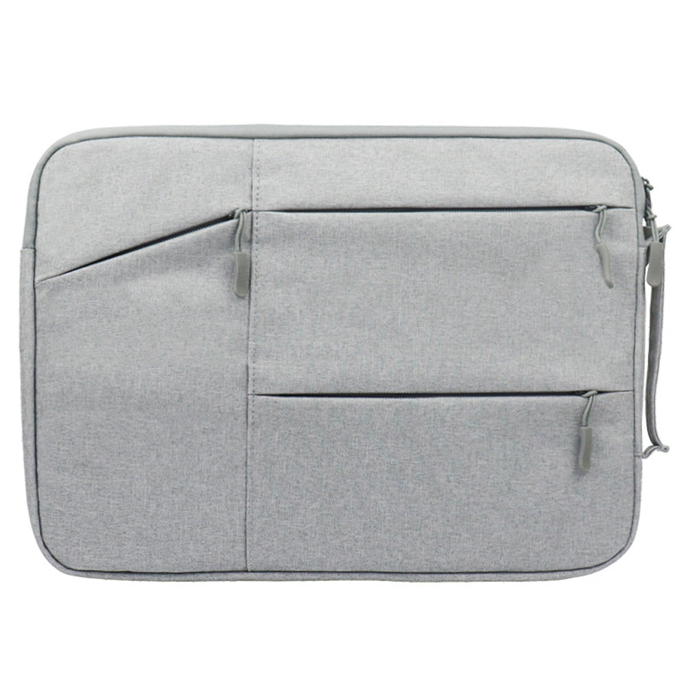 Uniqkart QY-C009 Scratch Resistant Carry Case for 15.6-inch Laptops Portable Sleeve Bag Waterproof Storage Bag with 3 Outer Pouch/Handle - Grey